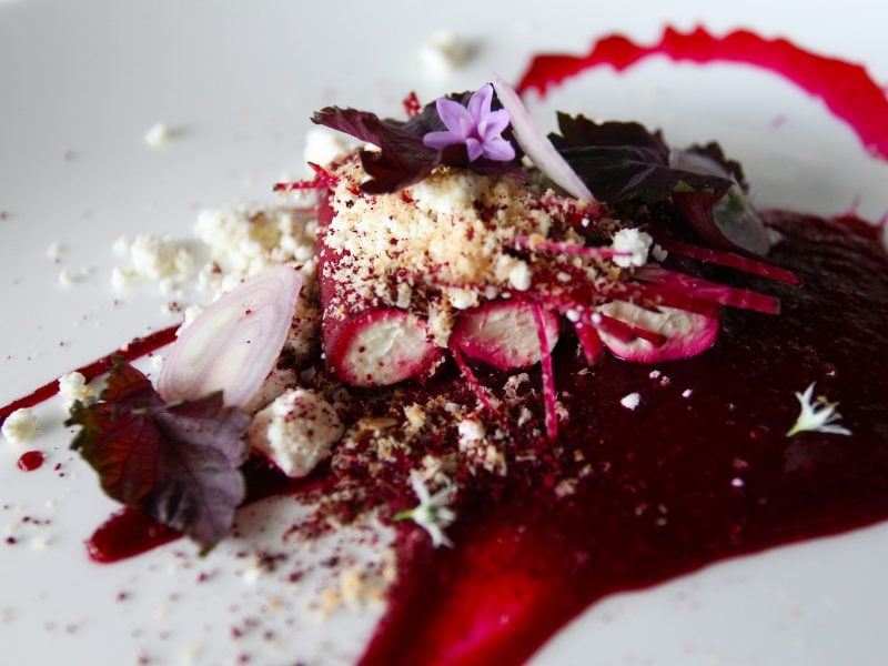 Food from Muse Restaurant, Hunter Valley Wine Region